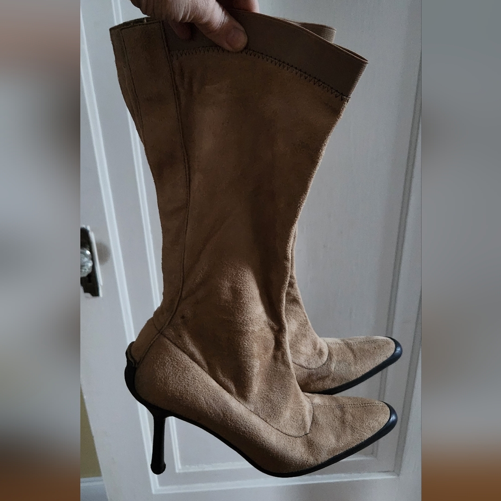 Anne Klein Sport Tan Heeled Boots